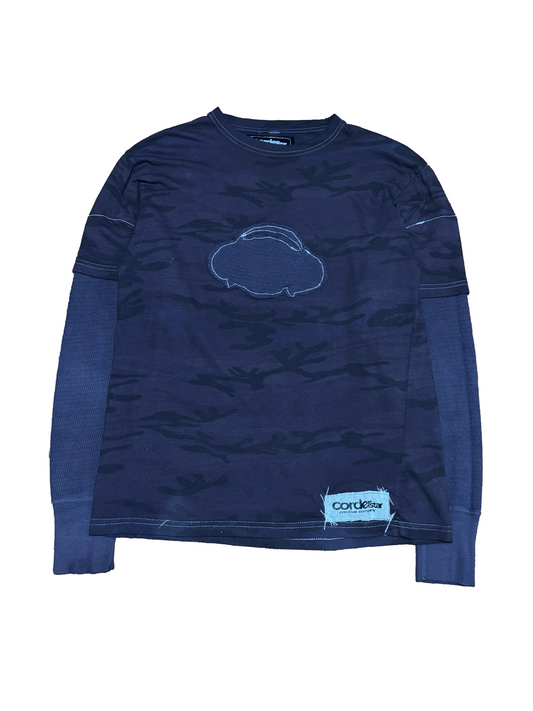 Purple Camo Thermal Sleeve Tee