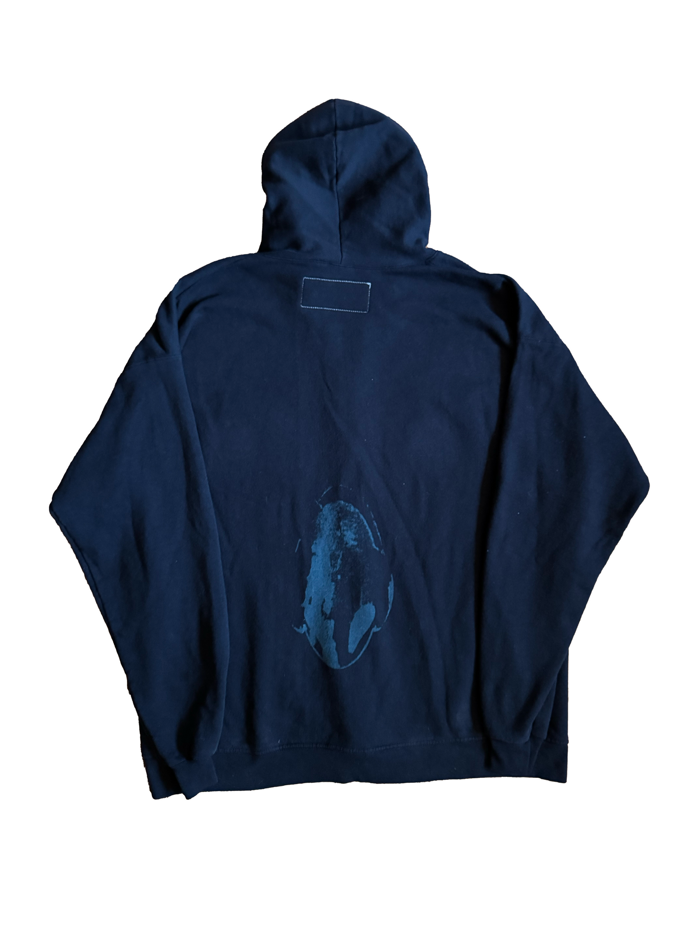 Black Embroidered "STARPATCH" Reverse Applique Zip Up