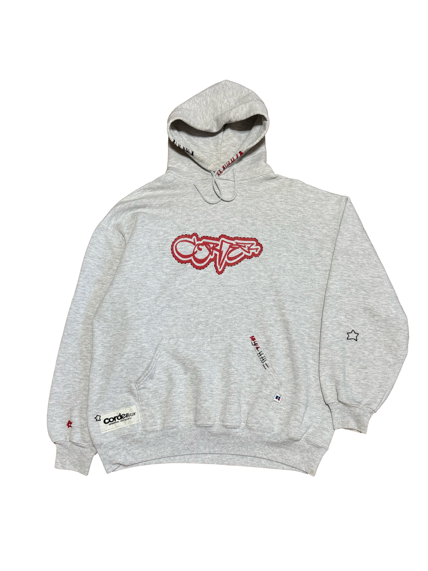 Embroidered Grafitti Script Hoodie