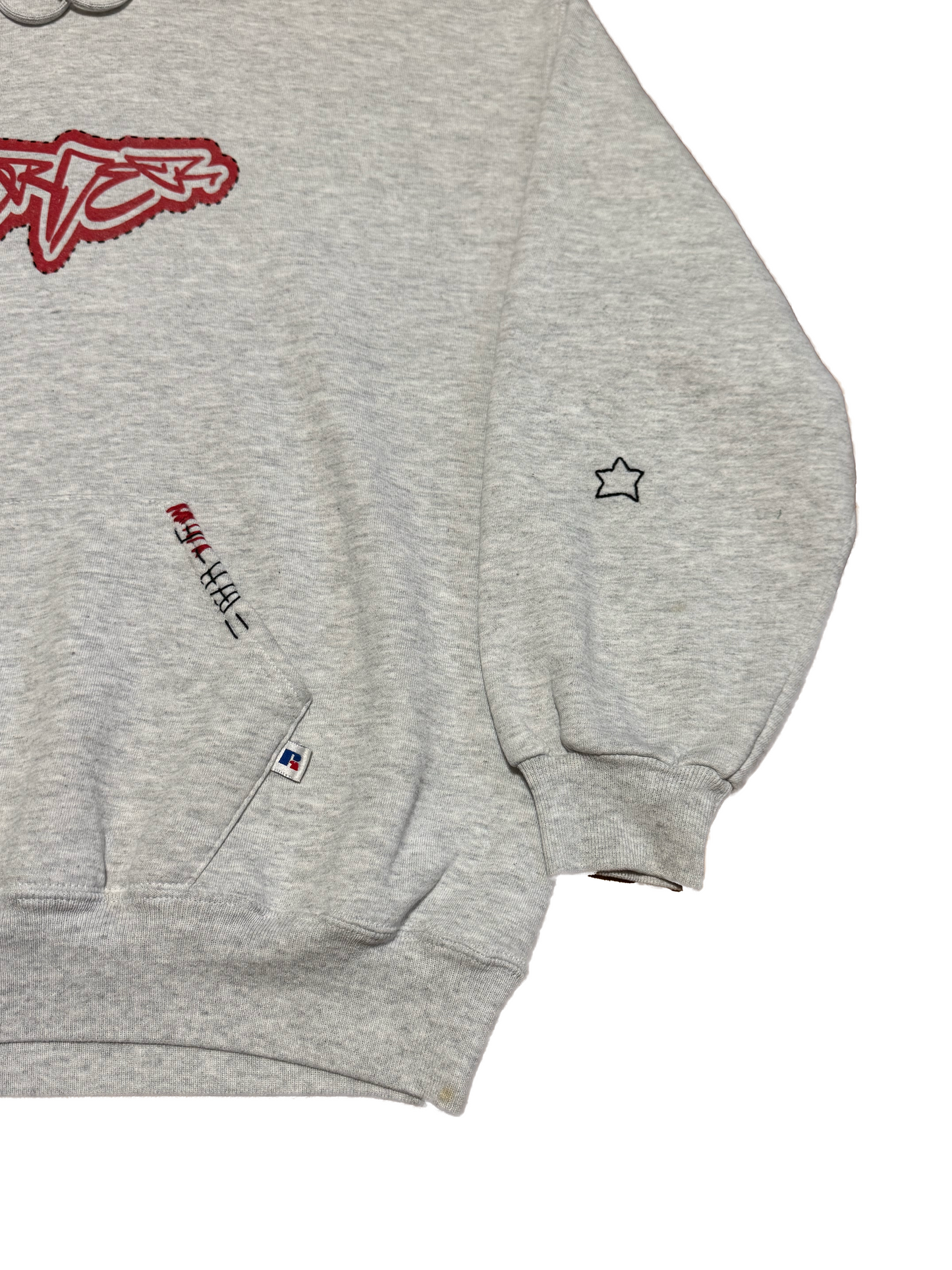 Embroidered Grafitti Script Hoodie